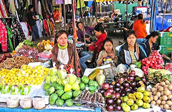 Marché Vientiane