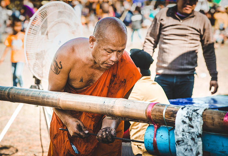 Fêtes des fusées Boun Bang Fai au Laos