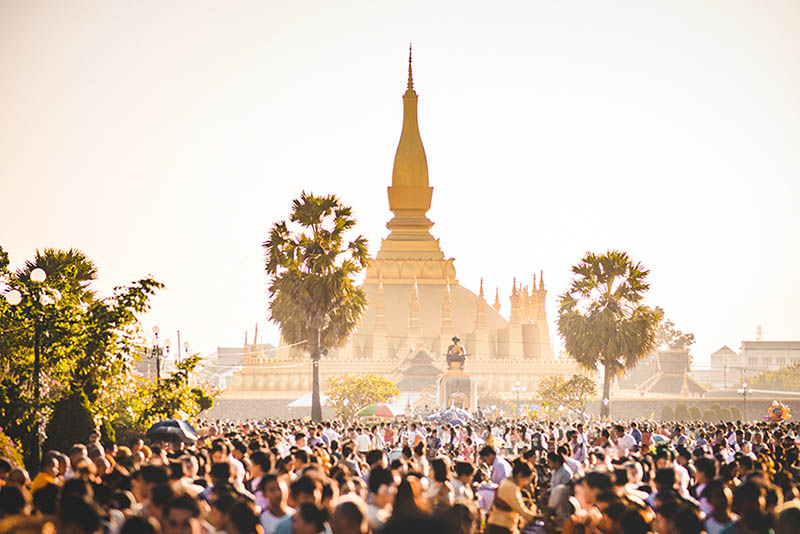 That Luang Festival à Vientiane