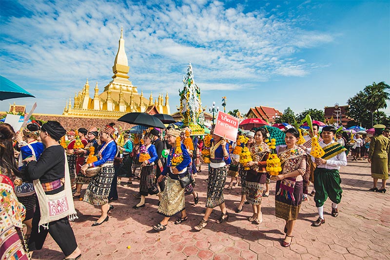 That Luang Festival à Vientiane