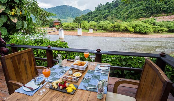 Muang La Lodge petit déjeuner