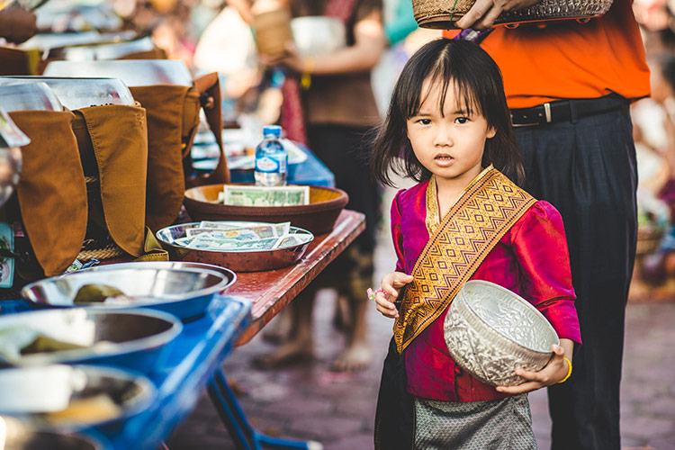 That Luang Festival, les offrandes