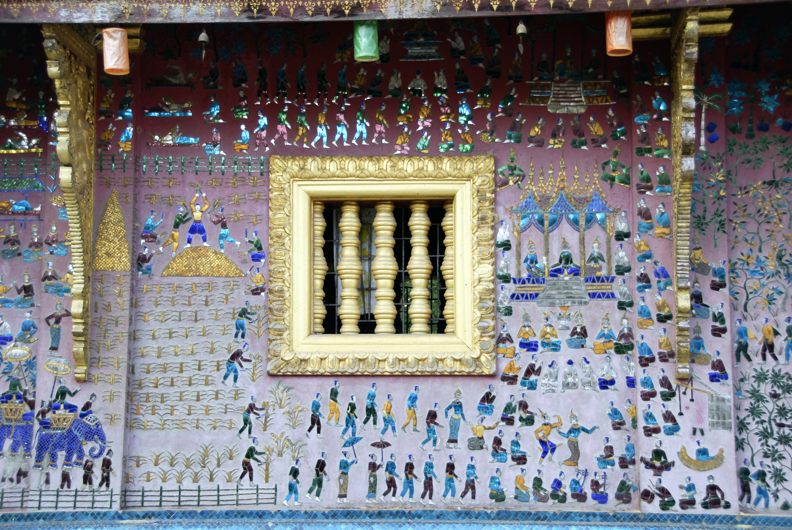 Mosaics of the Red Chapel at Vat Xieng Thong